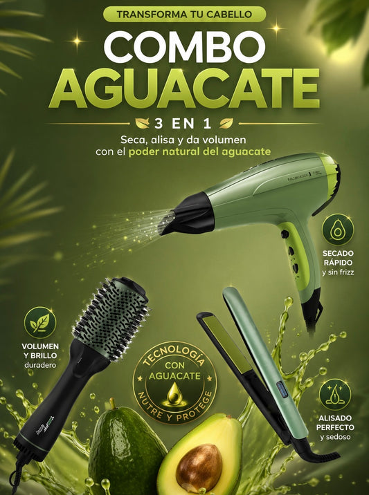 Combo Aguacate 3 en 1+ rizador